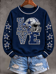 Women's Cowboys Game Day Raglan SleeveSweatshirt