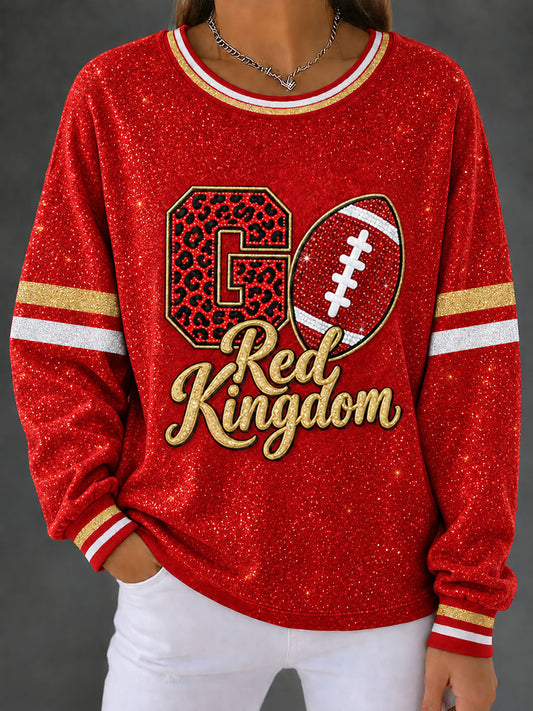 Women's Red Kingdom Regular Sweatshirt