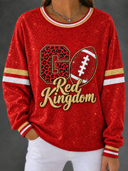 Women's Red Kingdom Regular Sweatshirt