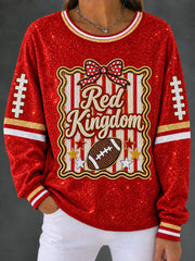 Women's Red Kingdom Regular Sweatshirt