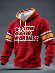 Men's Checkered Cotton Hoodie