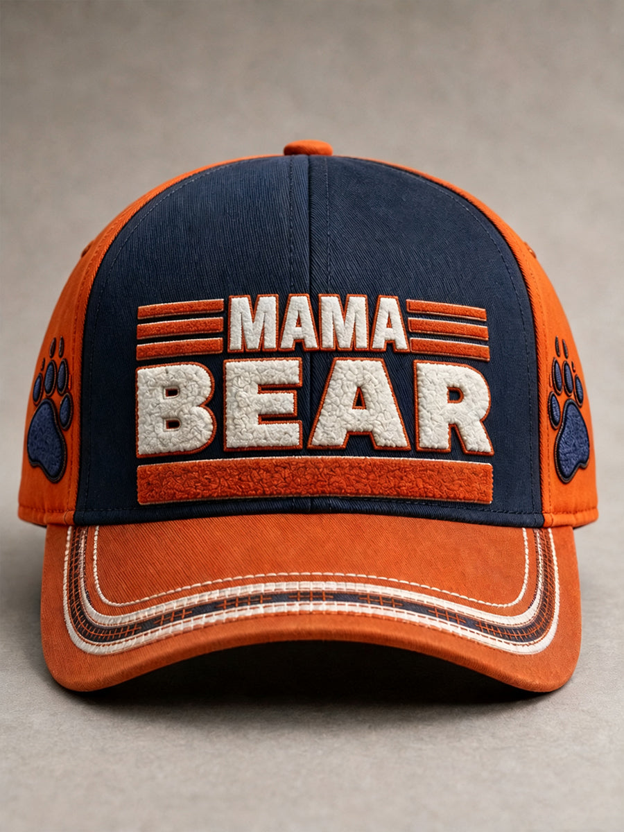 Unisex Chicago Football Lover Bear Art Printed Hat
