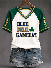 Women's Game Day Football Printed Casual T-Shirt