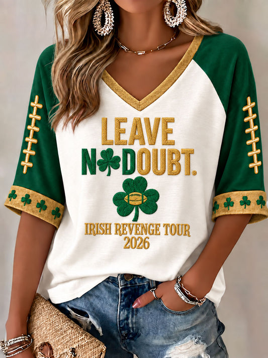 Women's Game Day Football Printed Casual T-Shirt