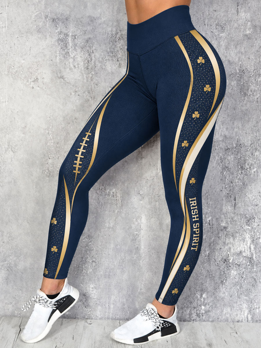 Women's Game Day Football Printed Casual Leggings