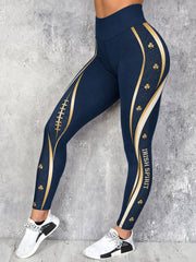 Women's Game Day Football Printed Casual Leggings