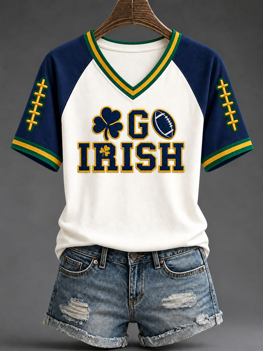 Women's Game Day Football Printed Casual T-Shirt