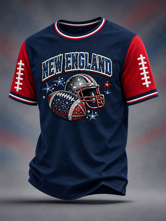 Men's Football Gameday Gift For Football Fans Casual Tee