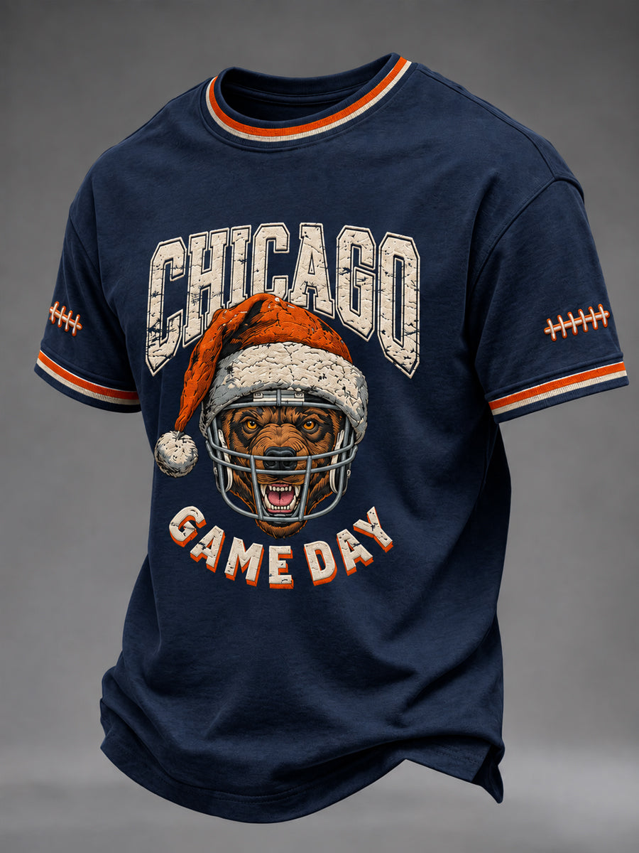 Men's Football Gameday Gift For Football Fans Short Sleeve T-shirt